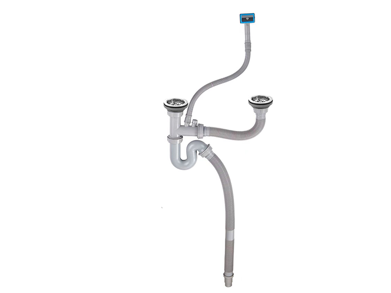 Double channel drain device